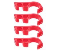 Garneck 4pcs Motorcycle Handlebar Brake Lock Red with Clutch and Throttle Grip Protection for Scooter and Electric Bike Parking Security Motorcycle Brake Lever Guard