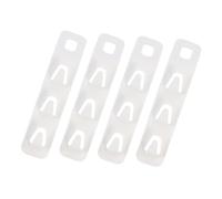 Garneck 4Pcs Multi-Function Abs Plastic Clothes Hanger Connector Hooks Non-Slip Wardrobe Organizers Space Saving Storage for Closet Cabinet Home Use