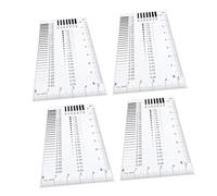 Garneck 4pcs Multi Functional Scratch Measurement Ruler for Flaw Detection and Surface Assessment Lightweight Crack Gauge for Industrial Use