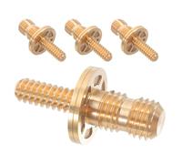 Garneck 4pcs Pool Cue Joint Screws Made of Premium Brass for Billiard Equipment Upgrade with Sturdy Material Durability and Enhanced Playing Comfort, for Game Room Accessories