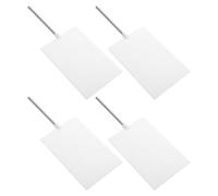 Garneck 4pcs Portable White Light Screen for Optics Lab and Physics Research, Frosted Plastic and Iron Construction Handle, Imaging Performance, Easy to Assemble and Operate for Scientific