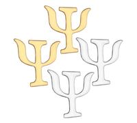 Garneck 4pcs Psychology Symbol Brooch Alloy Fashion Pins for Women Vintage Style Corsage Lapel Pin Ornament Durable Decorative Accessories for Clothes Mom Sister Friend