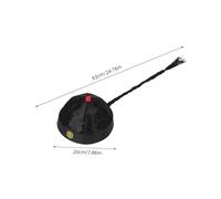 Garneck 4pcs Qing Dynasty Emperor Costume Hats with Ponytail Handmade Embroidered Oriental Drama Headpieces for Adults Lightweight Traditional Caps for Cosplay Stage and Themed Parties