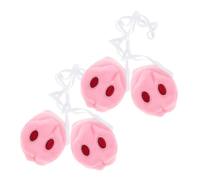 Garneck 4pcs Replaceable Pig Nose Cosplay Accessories Cute Animal Props for Halloween Parties Cosplay Durable Easy to Wear Simulation Animal Nose for Group Events