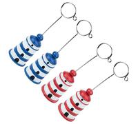 Garneck 4pcs Resin Lighthouse Picture Holders for Tables and Note Clips, Assorted Colours, for Christmas Day and Masquerade Party Decorations