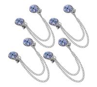 Garneck 4pcs Retro Vintage Brooch Chain Clips for Shawl Sweater and Scarf Accessories Preventing Brooch from Falling
