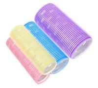 Garneck 4pcs Self Grip Hair Rollers for Medium Hair with Extended Length Design, Aluminum Sheet Material, Sticky Touch Fastener, Heatless Curlers for Waves and Styling, for Sleeping