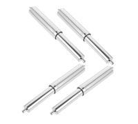 Garneck 4pcs Stainless Steel Retractable Toilet Paper Holder Rods Adjustable Spring Spindles for Bathroom Tissue Rollers Smooth Dispensing Replacement Shafts