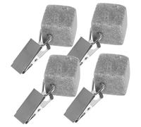 Garneck 4pcs Tablecloth Weights with Metal Clips Windproof Decorative Table Cloth Clips for Outdoor Picnic Party Wedding Restaurant Use Stone Pendants Prevent Slipping and Blowing