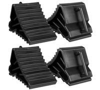 Garneck 4pcs Tire Chock Wheel Chock Caravan Levelling Blocks for Tyre Slips Stopper Wheel Block Heavy Duty Use
