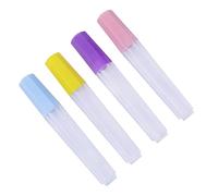 Garneck 4pcs Transparent Sewing Needle Storage Tubes with Lids - Needle Holder Case for Embroidery Accessories - Sealed Plastic Containers for Organizing Needles and Sewing Supplies