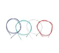 Garneck 4pcs Turntable Cartridge Leads Phono Cable Leads for Stereo Phonograph Headshell Replacement Red