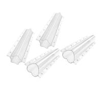 Garneck 4pcs Vegetable Grow Forming Molds Cucumber Mold for Gardening Acrylic Star Heart Shape Break Resistance Wear Resistance Vegetable Shaping Tool