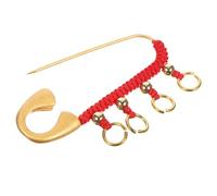 Garneck 4pcs Vintage Chinese Safety Pin Brooch Retro Traditional Style Decorative Pin for Clothes Durable Handmade Material Secure Attachment for Pregnancy and Use