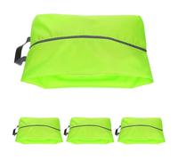 Garneck 4PCS Waterproof Shoe Organizer Bags Set for Travel and Home, Dustproof Boot Storage Pouch Zipper and Handle, Large Green Shoe Travel Pouch 42x24x18 CM