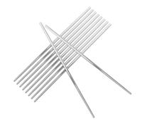 Garneck 5 Pairs Stainless Steel Chopsticks Set Slip Reusable Korean Style Metal Chop Sticks Dishwasher Safe for Home Dining Restaurants Parties