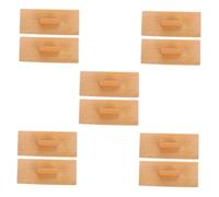 Garneck 5 Pairs Wooden Sand Block Percussion Instrument Musical for Safe Handheld Rhythm Instrument Enhances Coordination and Intelligence Development Gift Choice