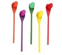 Garneck 5 Sets Wooden Balancing Stick for Outdoor Relay Race Game Educational Fun Random Color Pack Random Color