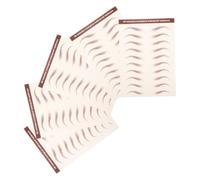 Garneck 5 Sheets Waterproof Brown Eyebrow Stickers for Women, 3d Instant Brow Perfection, Natural-looking Temporary Eyebrow Tattoo Stickers for Easy Grooming and Shaping Makeup