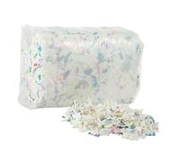Garneck 500g Guinea Pig Paper Bedding Colourful Cage Liner Confetti Absorbent and Deodorising Bedding for Hamsters Rabbits Rats Gerbils Prevents Tray Soiling Comfortable for Small Animals