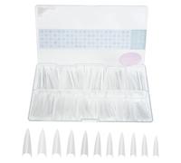 Garneck 500pcs Fake Nails Full Cover False Nails Tips for Art Design Supplies for Diy Home Use and Professional Salons