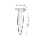 Garneck 500pcs Laboratory Centrifuge Tubes with Caps Small Scientific Test Tubes for Molecular Biology Clinical Chemistry Bio-chemistry Research Sample Storage and Liquid Sealing