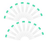 Garneck 50pcs 15ml Centrifuge Test Tubes Screw Caps Plastic Graduated Science Tubes for Laboratory and Experiment Plastic Centrifuge Test Conical Bottom Random Color