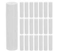 Garneck 50pcs 5g Empty Lip Balm Tubes White Pp Plastic Storage Tubes for DIY Crafts and Hand-made Lip Balm Multipack Refillable Pomade Containers