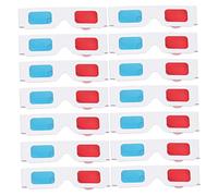 Garneck 50pcs Anaglyph Glasses Red Blue Paper Cardboard for Movies Games Lightweight Durable Comfortable Gift Set