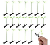 Garneck 50pcs Bean Sprout Hair Clips for Hair Ornament Unique Grass Hairpins Practical Headdress Party Accessories