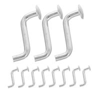 Garneck 50pcs Pallet Rack Safety Bolts with Galvanized Zinc Coating S-shaped Metal Drop Pins for Enhanced Stability and Wear Resistance Easy Installation for Warehouse Shelf Security