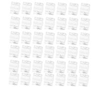 Garneck 50pcs Reusable Fake Ice Cubes Made of Plastic and Resin, Non-melting with Smooth Edges, Realistic Irregular Shape for Party Decoration and Photographic Props