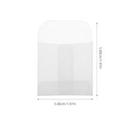 Garneck 50pcs Small Parchment Paper Envelopes for Rings and Small Objects, Storage and Organizing Pouches, White Mini Hangtag Envelopes Suitable for Packing and Jewellery Packaging