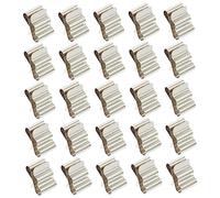 Garneck 50pcs Solar Panel Wire Clips Spring Cable Fixing Clips for Module Wiring Frame Corrosion Resistant Design Easy Tool Installation Fits Two Cables for Trailers and Ships