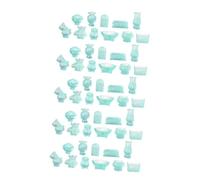 Garneck 55pcs Mini Luminous Resin Bronze Ware Figures Glow Dark Vintage Style for Indoor Decor Terrariums Desktops Multipurpose Lightweight Ornaments