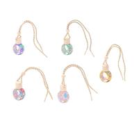 Garneck 5pcs 10ml Car Hanging Perfume Bottles Set, Refillable Air Freshener Pendant with Soft Clay Design, Car Decoration Accessory for Interior Fragrance and Aromatherapy Random Color
