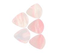 Garneck 5pcs Artistic Resin Guitar Picks Plectrum for Bass Electric Guitar Heart Shape String Instrument Pick for Pure Sound Quality Practice
