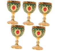 Garneck 5pcs Bar Party Mug Set Insulated Wine Cup Goblet Glasses Liquor Cup for Whiskey Break