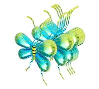 Garneck 5pcs Bee Wing Inflatable Aluminum Foil Balloons with Strap for Cosplay Costume Party Decoration Birthday Wedding Photo Props Blue Green