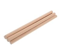 Garneck 5pcs Beech Wood Dowel Rods Smooth Unfinished Round Craft Sticks for Macrame Tapestry Hanging DIY Projects Natural Solid Wood Bars