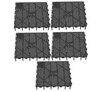 Garneck 5pcs Black Fish Tank Bottom Filter Plate Divider Boards Aquarium Grid Partition for Breeding Separation and Substrate Filtration Accessories