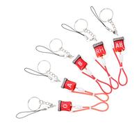 Garneck 5pcs Blood Type Keychain Pendant Halloween Party Accessories Keyring for Mobile Phones Stylish Purse Keychain B Ab Rh Types