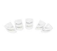 Garneck 5pcs Colorful Durable Guitar Finger Picks White Thumb Finger Sleeves for Bass Acoustic Electric Guitars Ergonomic Design for Comfortable Use Protects Fingertips While Playing