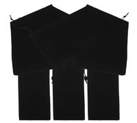 Garneck 5pcs Curling Iron Organizer Bags with Drawstring Closure, Lint Material Protecting Hair Curling Iron from Breaking and Clothes from Damage, Portable Travel Case for Campervans