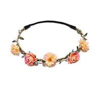 Garneck 5pcs Daisy Wreath Floral Headband for Beach Weddings Costume Parties and Photos Vibrant Hawaiian Hair Accessories Colors for Women