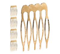 Garneck 5pcs Decorative Hair Comb Clips Metal Side Combs Lightweight Resistant to Deformation for Women on The Go