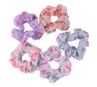 Garneck 5Pcs Elastic Large Bowel Hair Bands with Flamingo Cartoon Bird Pattern Colorful Head Hoops Hair Accessories for Women Suitable for Tying Up and Daily Use Random Color Random Color