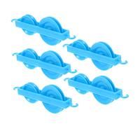Garneck 5pcs Plastic Double Pulley Set Educational Physics Experiment Tools Lightweight Teaching Instrument for School Use Enhance Practical Skills Analytical Thinking