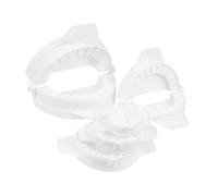 Garneck 5pcs Plastic Dumpling Mould Maker Set Dough Wrapper Makers Pie Mold Diverse Shapes PP Material Easy to Clean White