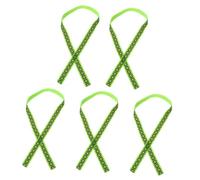 Garneck 5pcs Reflective Bike Helmet Streamer Ribbons for Balance Bikes Bright Braided Decoration Tape Unisex Safety Accessory for Men Women Night Riding